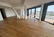 Großzügige 4 Zimmer Wohnung mit über 100 m² Balkon und Blick auf die Donau!