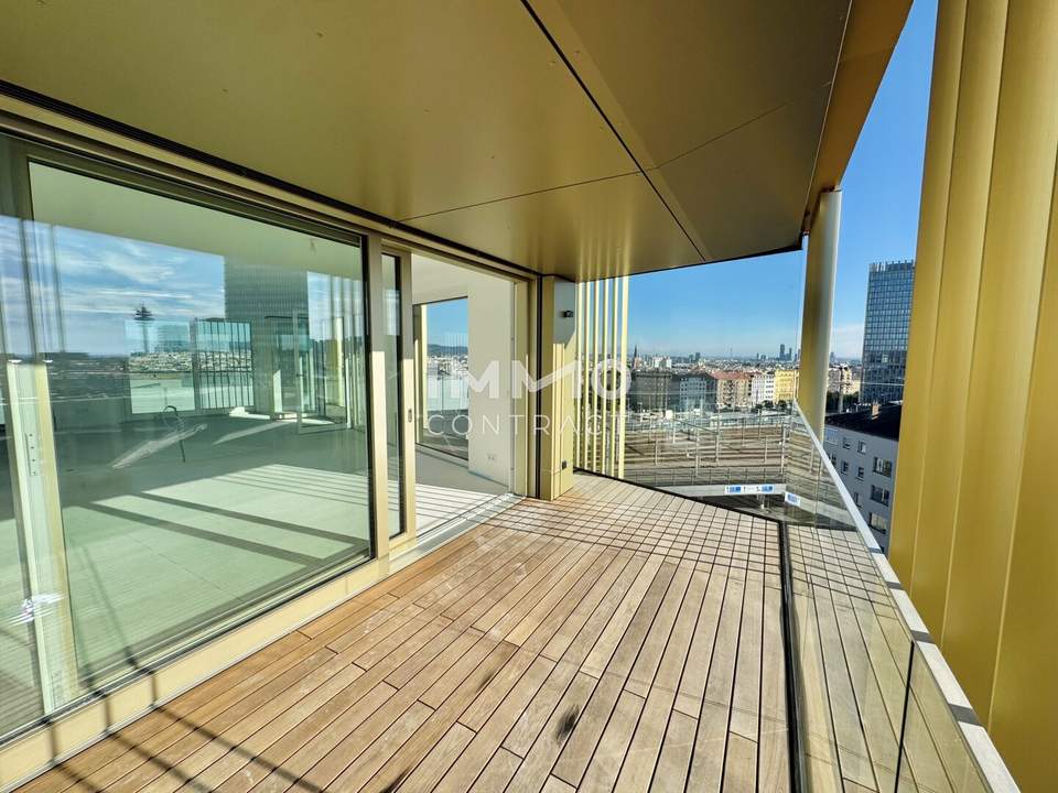 Mit Blick auf Stephansdom: Ganz oben auf 2 Etagen - Provisionsfrei direkt am Hauptbahnhof