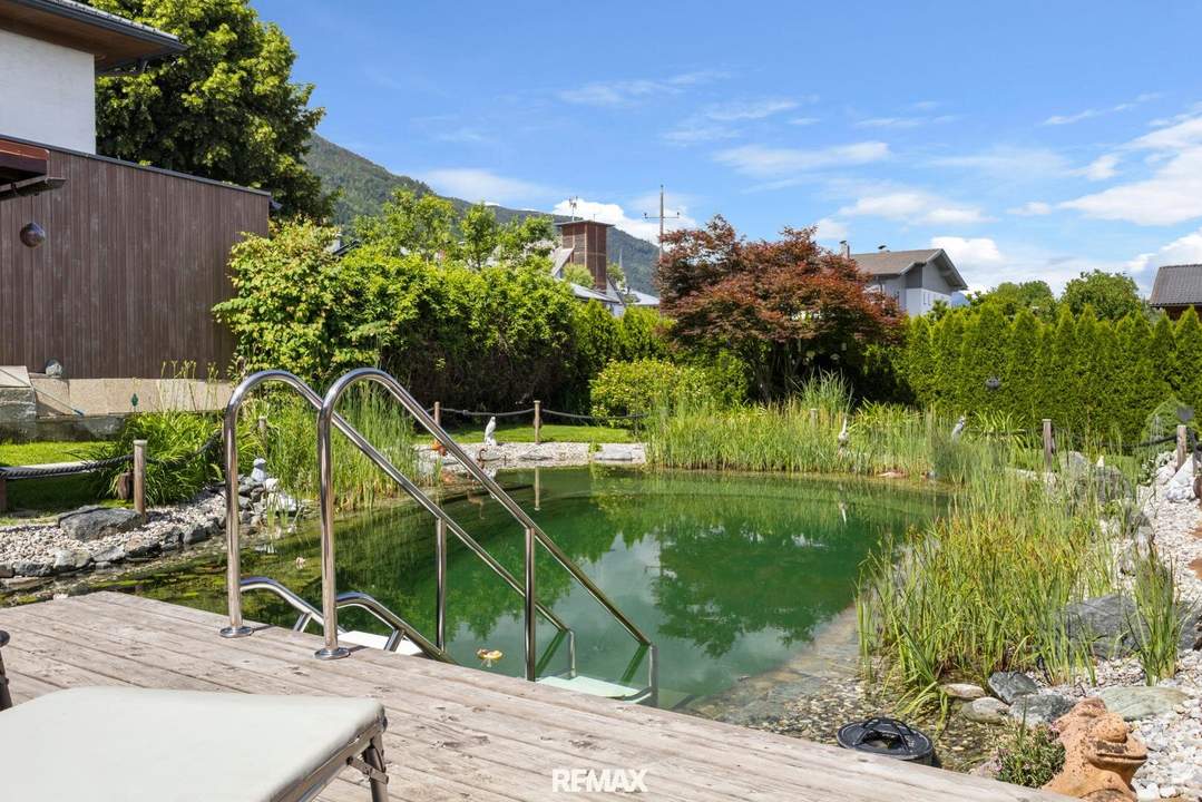Wohnen wie im Urlaub – Gepflegtes Wohnhaus mit Naturschwimmteich in Baldramsdorf