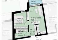 Provisionsfreie 2-Zi-Wohnung mit Balkon &amp; Tiefgarage in 1220 Wien – Erstbezug, U-Bahn nah!