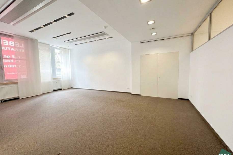 Vielseitig nutzbare und gut sichtbare Erdgeschossfläche | Büro, Ordination oder Showroom, Gewerbeobjekt-miete, 6.417,60,€, 1190 Wien 19., Döbling