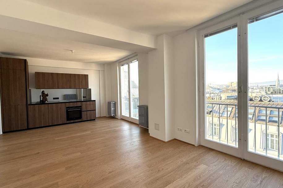 10. OG!!! Klimatisierte 2-Zimmer-Wohnung im HOCHHAUS HERRENGASSE!!!!, Wohnung-miete, 2.860,00,€, 1010 Wien 1., Innere Stadt