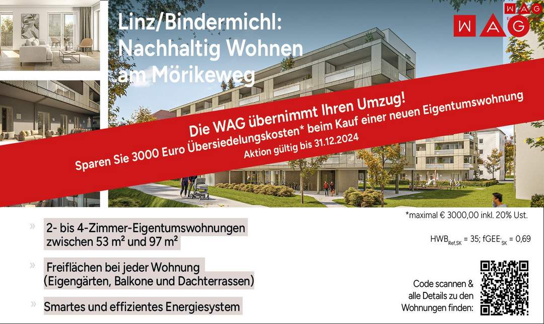 Barrierefreiheit genießen! Nachhaltiges Wohnen mit großzügigen Balkon (39m²) inklusive modernster umweltfreundlicher Technik