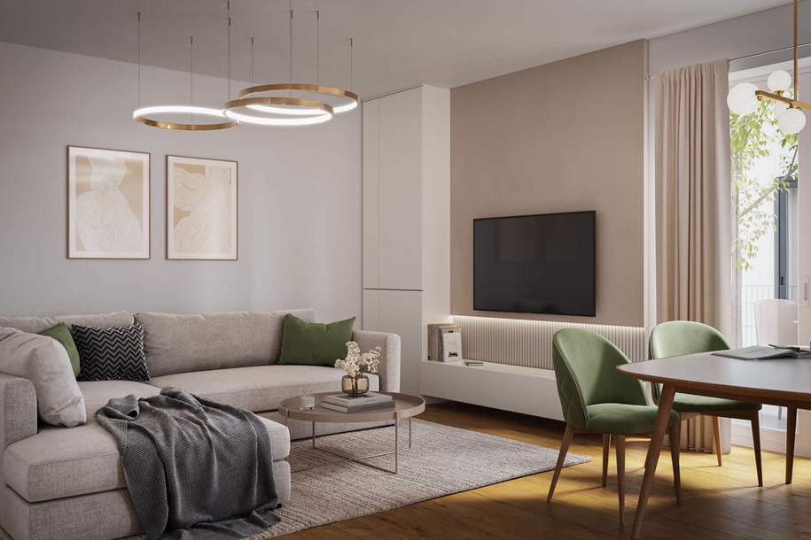 Ruhige, südseitige 1-Zimmer Gartenwohnung | Nähe Hirschstettner Aupark, Wohnung-kauf, 226.000,€, 1220 Wien 22., Donaustadt