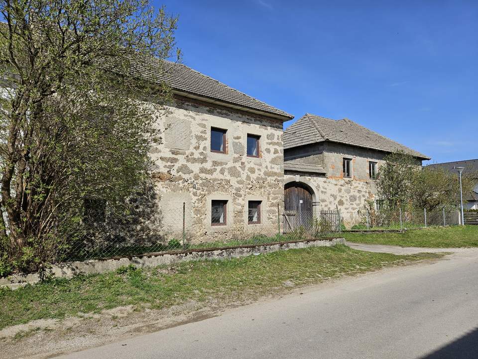 Dreikanthof im Dorfgebiet mit ca. 16 ha land- und forstwirtschaftl. Grundstücken