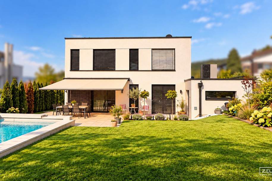GABLITZ | MODERNE NEUBAUVILLA MIT PANORAMABLICK – RUHE, WEITBLICK & SPEKTAKULÄRE SONNENUNTERGÄNGE ÜBER GABLITZ | ZELLMANN IMMOBILIEN, Haus-kauf, 1.399.500,€, 3003 Sankt Pölten(Land)