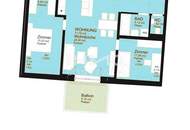 Perfekt aufgeteilte 3-Zimmer-Balkonwohnung im Grünen – provisionsfreier Erstbezug AM LIESINGBACH