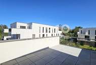 Terrassentraum: Moderne, helle 3-Zimmer-Wohnung mit Grünblick im Erstbezug - provisionsfrei!