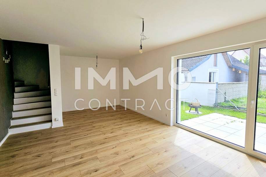 Erstbezug! Modern, hell, großzügig - Reihenhaus in familiärer Umgebung, PV-Anlage und Parkplatz, Haus-miete, 1.490,01,€, 2625 Neunkirchen