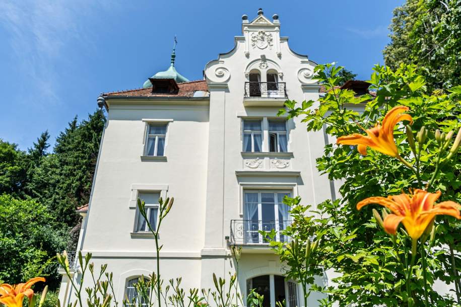 Elegante Villa mit Wörthersee-Blick. Elegant art nouveau villa with a view of Lake Wörthersee., Haus-kauf, 8.550.000,€, 9201 Klagenfurt Land