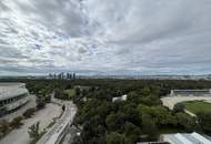 Grünblick über den Prater! Hypermoderes 2 Zimmer Terrassen-Appartment mit traumhafter Aussicht!