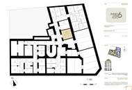 Zimmermannplatz 6 : großzügiges Penthouse auf einer Ebene mit Terrassen und Dachterrasse