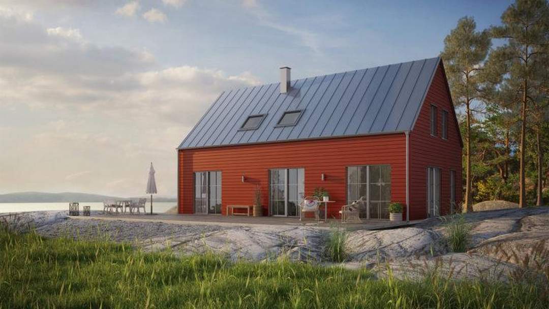 Original echtes Schwedenhaus = Oekologisches Holzhaus in Österreich nahe Wien mit Bauplatz