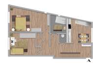 Mauer "Licht. Ruhe. Effizienz. Stilvolle Maisonette mit Südterrasse" | ZELLMANN IMMOBILIEN