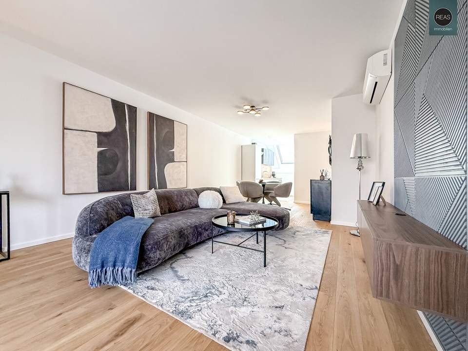 Erstbezug: Luxuriöse Dachgeschoss Wohnung auf einer Ebene mit Balkon in Währinger Toplage! Klimatisiert, Smart-Home!