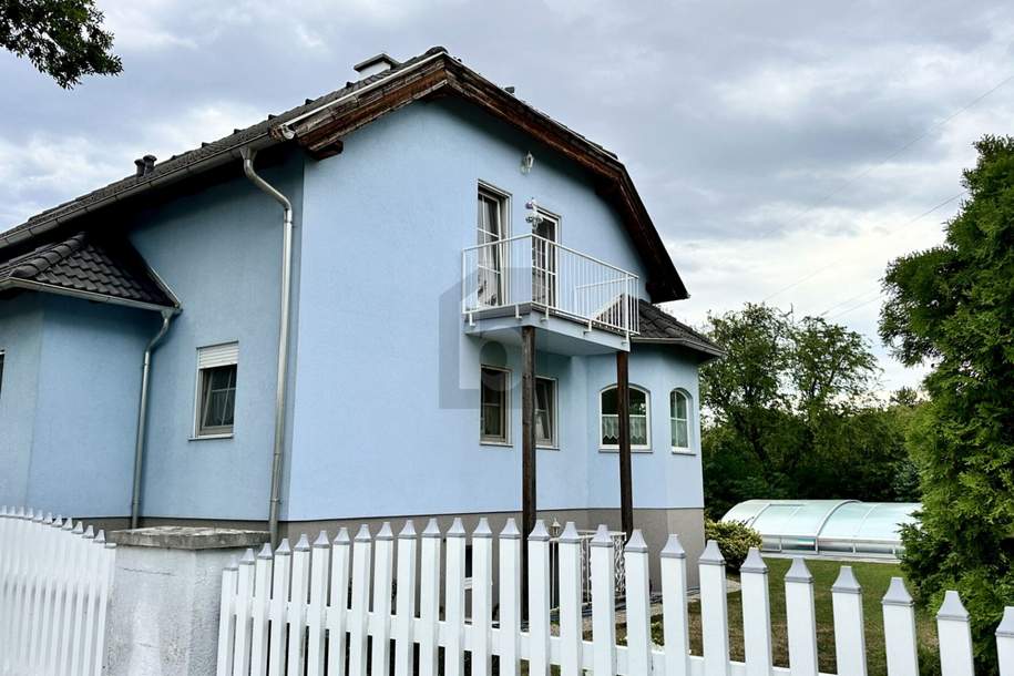 GROSSZÜGIG MIT VOLLKELLER, GARAGE UND GROSSEM, ÜBERDACHTEN POOL, Haus-kauf, 529.000,€, 2540 Baden