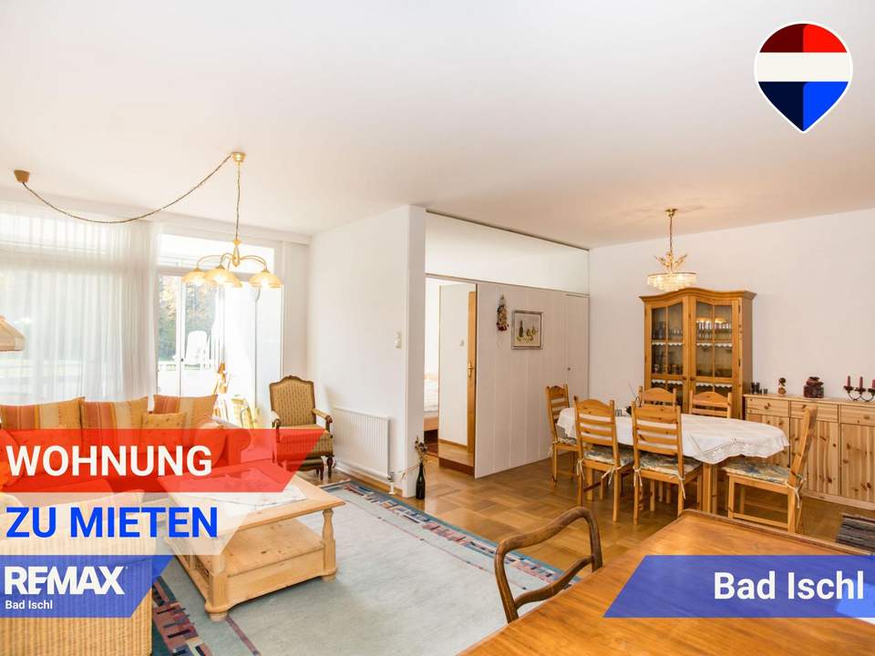 ZU MIETEN! Lichtdurchflutete 2-Zimmer-Wohnung mit verglaster Loggia und Bergblick in Bad Ischl