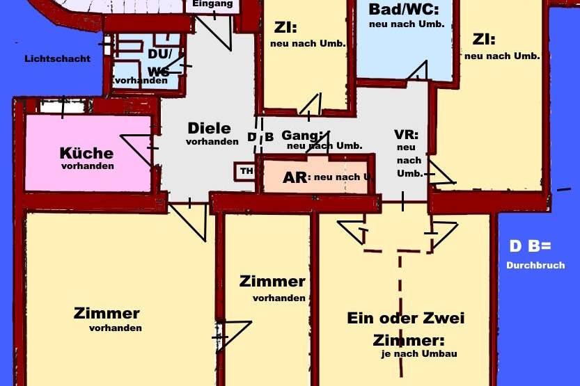 2 Wohnungen zusammenlegen !! Verwirklichen Sie Ihre Wunschwohnung - im 2. Bezirk Nähe Volkertplatz, Wohnung-kauf, 469.000,€, 1020 Wien 2., Leopoldstadt