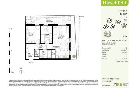 Top Erstbezug Wohnung fertig zum Einziehen: PROVISIONSFREI - Gerasdorfer Straße, Wohnung-kauf, 270.000,€, 1210 Wien 22., Donaustadt
