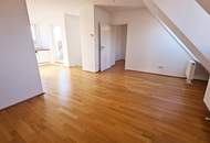 SPECKBACHERGASSE, 53 m2 Dachgeschoß mit 12 m2 Terrasse, 2 Zimmer, Komplettküche, Wannenbad, Parketten, Fernblick