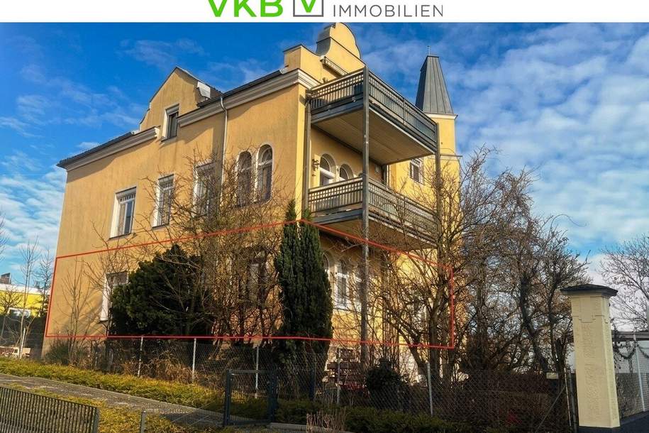 Charmante Altbauwohnung mit Eigengarten und Villenflair in Leonding!, Wohnung-kauf, 485.000,€, 4060 Linz-Land
