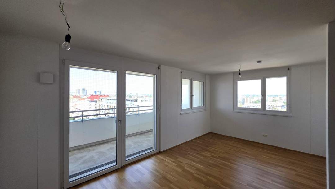 MEGA-WETBLICK!! Neubauwohnung mit großer Loggia und Deckenkühlung / 7.OG!