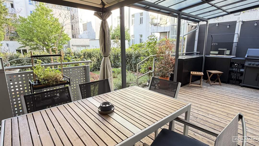 Urbanes Townhouse mit Eigengarten, Terrasse und Garage – Wohnen mit Hauscharakter im Herzen von Wien | ZELLMANN IMMOBILIEN