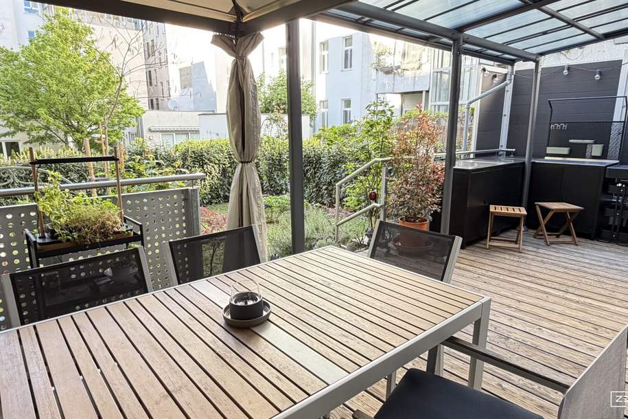 Urbanes Townhouse mit Eigengarten, Terrasse und Garage – Wohnen mit Hauscharakter im Herzen von Wien | ZELLMANN IMMOBILIEN, Wohnung-kauf, 590.000,€, 1050 Wien 5., Margareten