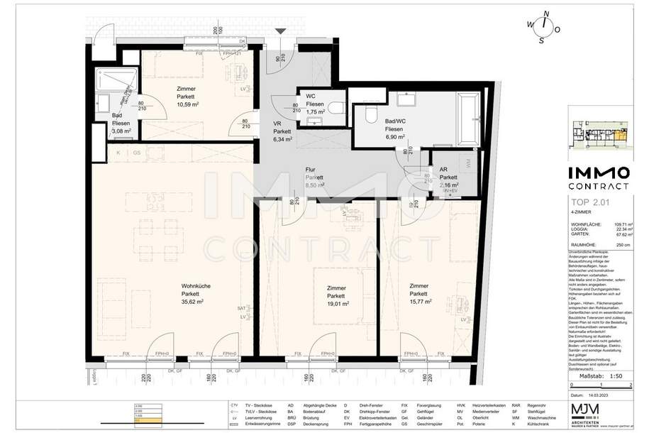 Stock2Live Exklusive Wohneinheiten 42qm - 120qm in Stockerau! _fußläufig zu Schule und Bahnhof!, Wohnung-kauf, 610.000,€, 2000 Korneuburg