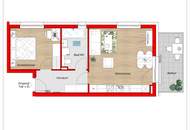 Ruhige 2-Zimmer Wohnung | 50 m² Wohnfläche | mit Balkon (Ziegelmassivbau!)