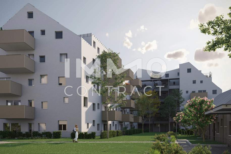 Urbane 2-Zimmer Wohnung Nähe der Traunauen - provisionsfrei!, Wohnung-kauf, 239.000,€, 4020 Linz(Stadt)