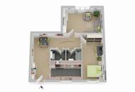 Gut geschnittene 2-Zimmer-Wohnung mit Lift &amp; separater Küche