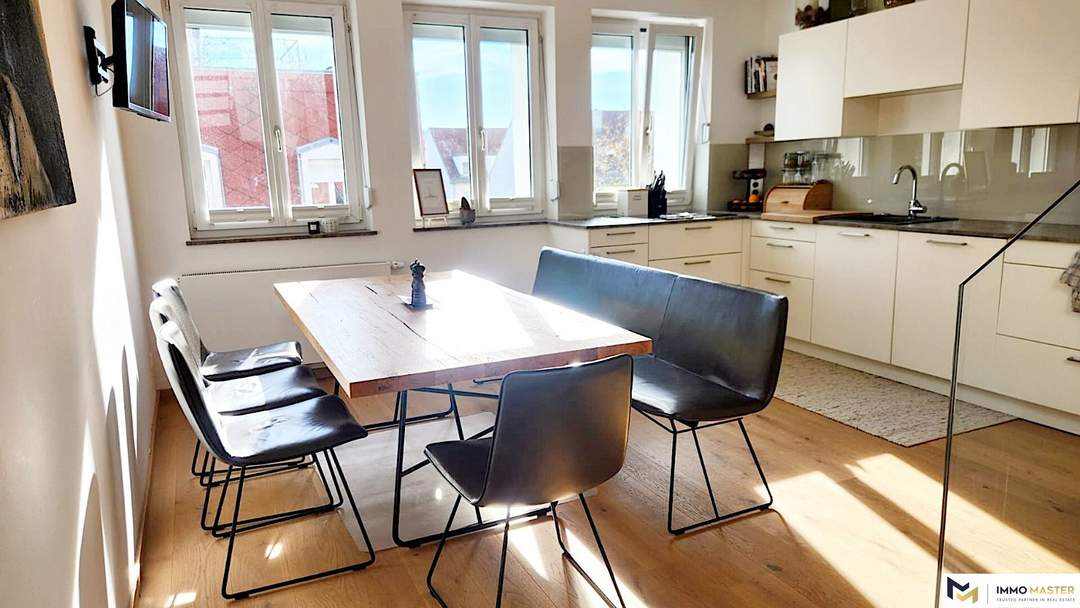 Vier-Zimmer Maisonette-Wohnung auf hohem Niveau mit Panorama-Dachterrasse