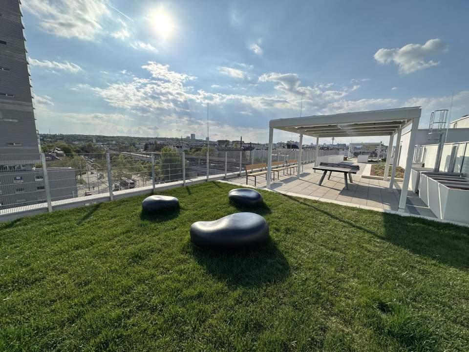 Moderne 2 Zimmer-Mietwohnung - Balkon - Erstbezug - direkt bei U3 - Gemeinschaftsdachgarten!