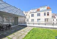 Hohe Räume, große Fenster, Gemeinschaftsterrasse