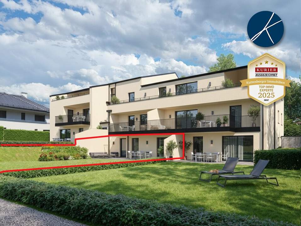 🌻🌼🌺Gartenwohnung mit 343m² Außenbereichen (Top 2) - Neubauprojekt am Kremser Steindl