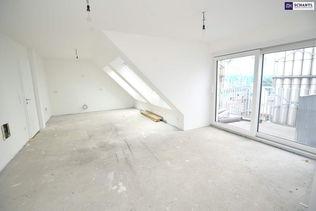 Genießen Sie den Weitblick über die Dächer Wiens – 3-Zimmer-Dachgeschosswohnung mit sonnigem Balkon - nahe Hauptbahnhof