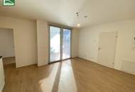 Smarte Neubauwohnung in Gehweite der U6 Handelskai mit Einbauküche und Innenhof-Südwestbalkon!