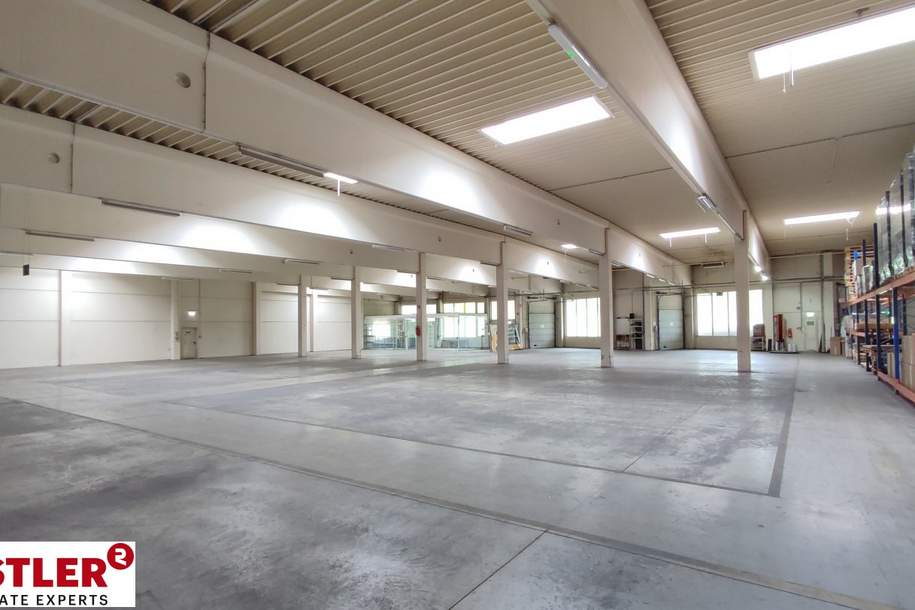 Große Hallenfläche mit Büro, Gewerbeobjekt-miete, 4063 Linz-Land