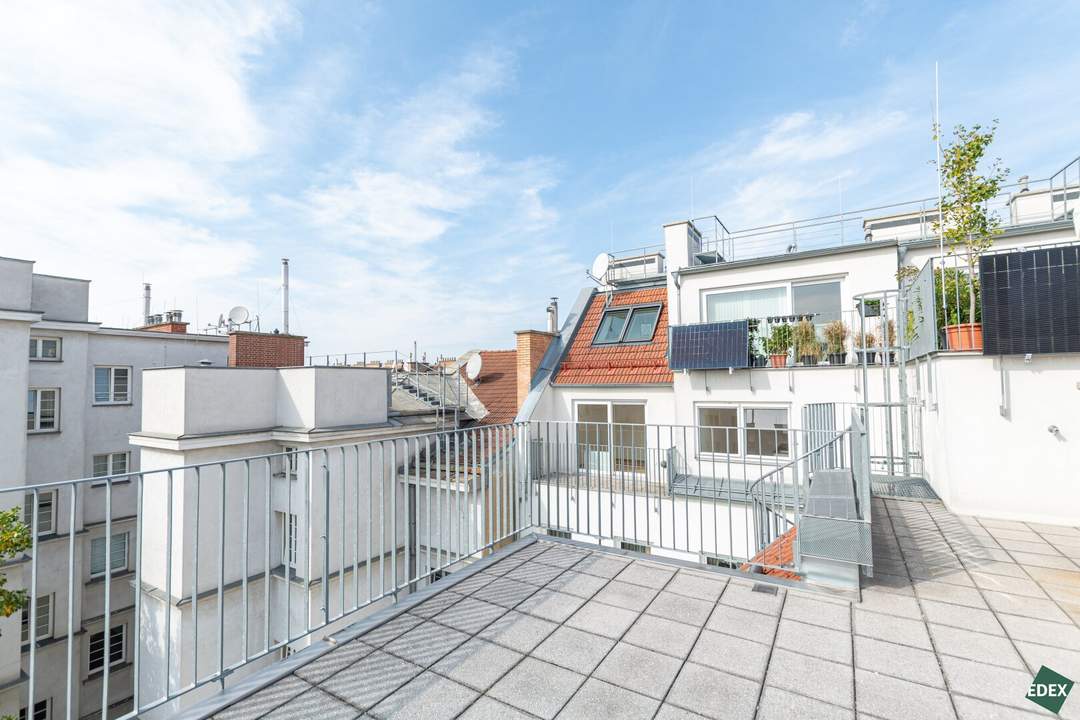 Exklusive DG-Wohnung mit rund 67 m² Dachterrasse in 1040