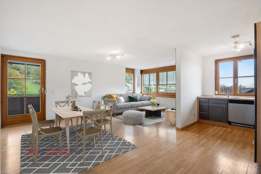 Lichtdurchflutete 3-Zimmer Wohnung in Weiler, Wohnung-kauf, 280.000,€, 6837 Feldkirch