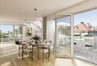 Oberlaa: Modernes Raumwunder mit ESG-Fokus und kühlem Kopf an heißen Tagen / 55 m² Panorama-Terrasse &amp; Deckenkühlung + Eigengarten