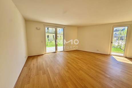 Hirschfeld: Erstbezug und provisionsfrei - 70m2 Garten von der Sonne geküsst! Wie im Urlaub, Wohnung-kauf, 474.500,€, 1210 Wien 22., Donaustadt