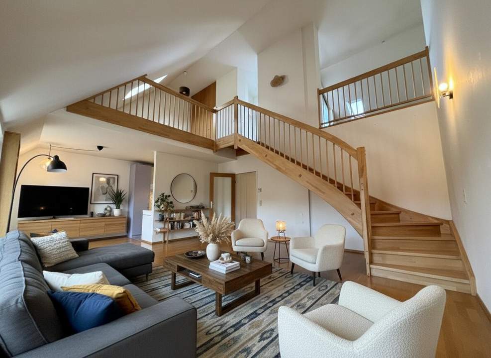 1170! Helle 3-Zimmer-DG-Maisonette mit Galerie und Terrasse Nähe Elterleinplatz!