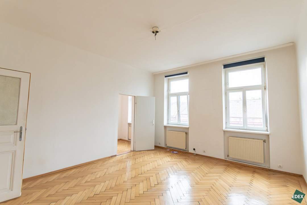 Charmante 2-Zimmer-Wohnung mit Parkettboden und separatem Lager