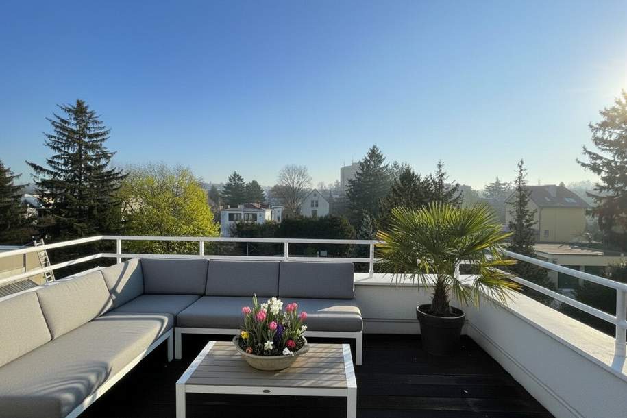 EXKLUSIVES LOFT-AMBIENTE für Singles, oder Paare mit Panorama, Wohnung-miete, 1.590,00,€, 1130 Wien 13., Hietzing