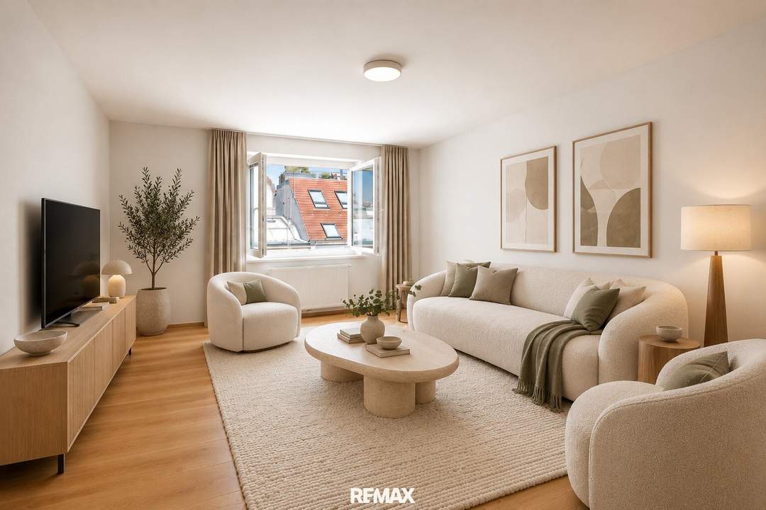 Ihr neues Zuhause mit Weitblick: Heller 3-Zimmer-Erstbezug nach Sanierung in 1060 Wien