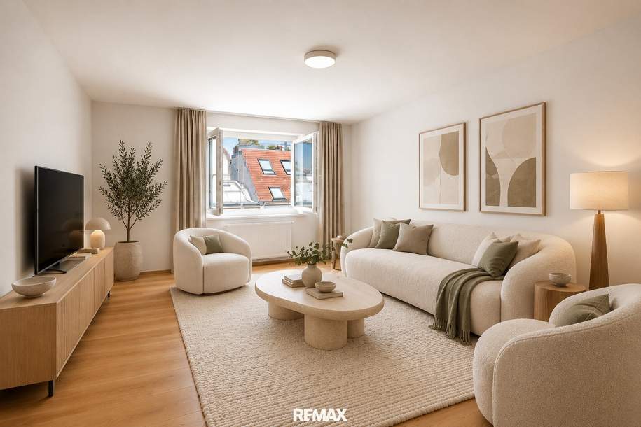 Ihr neues Zuhause mit Weitblick: Heller 3-Zimmer-Erstbezug nach Sanierung in 1060 Wien, Wohnung-kauf, 469.000,€, 1060 Wien 6., Mariahilf