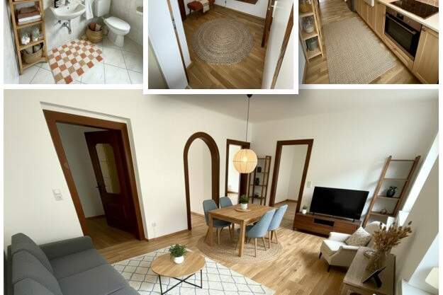 Wohnen mit Charme! Ruhige 3-Zimmer-Erdgeschosswohnung in Steyr-Münichholz mit Grünblick, hellem Wohnbereich &amp; stilvollem Ambiente – perfekt für alle, die das Besondere lieben!, Wohnung-miete, 617,10,€, 4400 Steyr(Stadt)