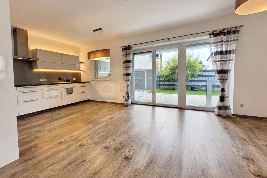 Wohnen wie im Haus: 4 Zimmer, 105 m² Eigengarten &amp; 2 Stellplätze, Wohnung-kauf, 429.000,€, 4531 Linz-Land